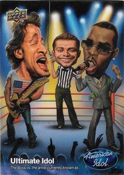 2009 Upper Deck American Idol Season 8 - Ultimate Idols #NNO1 The Boss vs. the artist currently known as...? Front