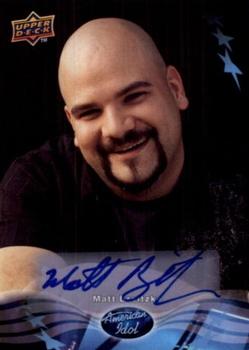 2009 Upper Deck American Idol Season 8 - Autographs #NNO9 Matt Breitzke Front