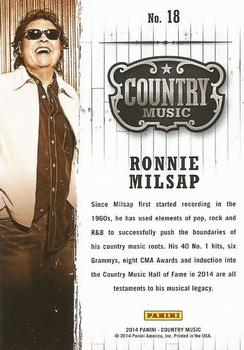2014 Panini Country Music #18 Ronnie Milsap Back