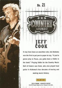 2014 Panini Country Music #21 Jeff Cook Back