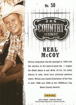2014 Panini Country Music #50 Neal McCoy Back