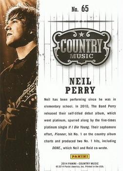 2014 Panini Country Music #65 Neil Perry Back