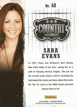 2014 Panini Country Music #68 Sara Evans Back