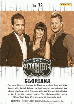 2014 Panini Country Music #72 Gloriana Back
