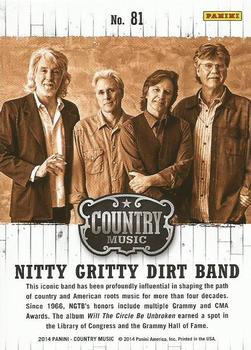 2014 Panini Country Music #81 Nitty Gritty Dirt Band Back