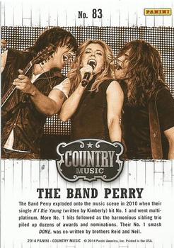 2014 Panini Country Music #83 The Band Perry Back
