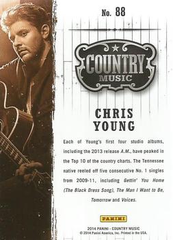 2014 Panini Country Music #88 Chris Young Back