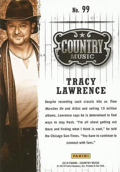 2014 Panini Country Music #99 Tracy Lawrence Back