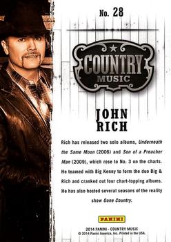 2014 Panini Country Music #28 John Rich Back