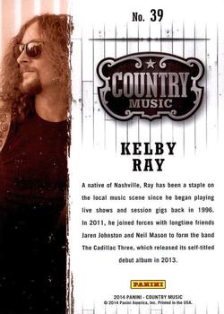 2014 Panini Country Music #39 Kelby Ray Back