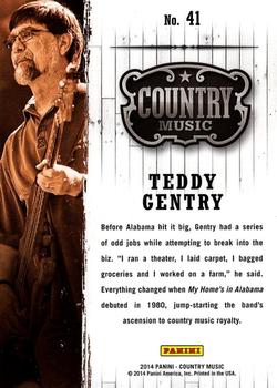 2014 Panini Country Music #41 Teddy Gentry Back