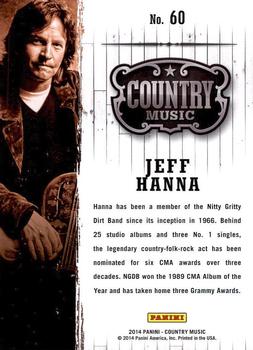 2014 Panini Country Music #60 Jeff Hanna Back