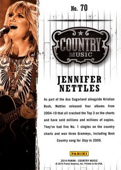 2014 Panini Country Music #70 Jennifer Nettles Back