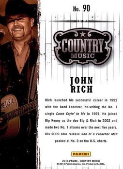 2014 Panini Country Music #90 John Rich Back