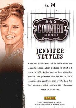 2014 Panini Country Music #94 Jennifer Nettles Back