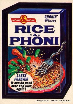 1973 Topps Wacky Packages 3rd Series #NNO Rice-A-Phoni Front