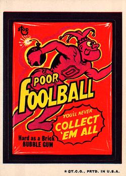 1973 Topps Wacky Packages 3rd Series #NNO Foolball Bubble Gum Front