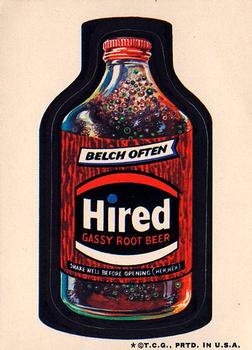 1973 Topps Wacky Packages 3rd Series #NNO Hired Root Beer Front