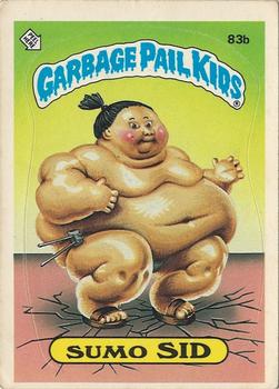1985 Topps Garbage Pail Kids Series 2 #83b Sumo Sid Front