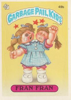1985 Topps Garbage Pail Kids Series 2 #49b Fran Fran Front