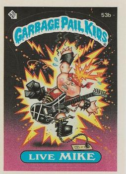 1985 Topps Garbage Pail Kids Series 2 #53b Live Mike Front