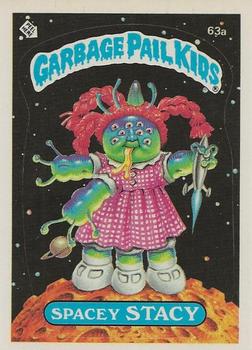 1985 Topps Garbage Pail Kids Series 2 #63a Spacey Stacy Front