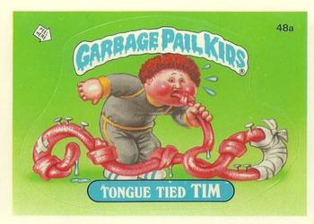 1985 Topps Garbage Pail Kids Series 2 #48a Tongue Tied Tim Front
