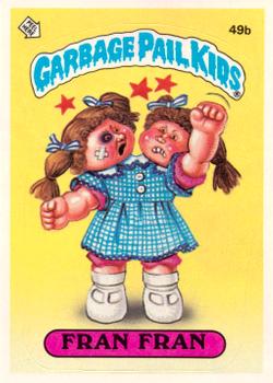 1985 Topps Garbage Pail Kids Series 2 #49b Fran Fran Front