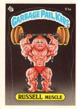 1985 Topps Garbage Pail Kids Series 2 #51a Russell Muscle Front