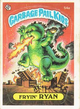 1985 Topps Garbage Pail Kids Series 2 #54a Fryin' Ryan Front