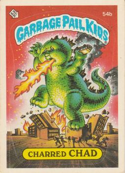 1985 Topps Garbage Pail Kids Series 2 #54b Charred Chad Front