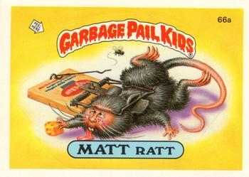 1985 Topps Garbage Pail Kids Series 2 #66a Matt Ratt Front