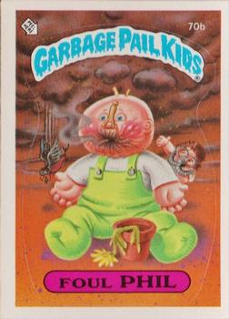 1985 Topps Garbage Pail Kids Series 2 #70b Foul Phil Front