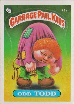 1985 Topps Garbage Pail Kids Series 2 #71a Odd Todd Front