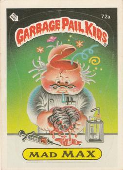 1985 Topps Garbage Pail Kids Series 2 #72a Mad Max Front