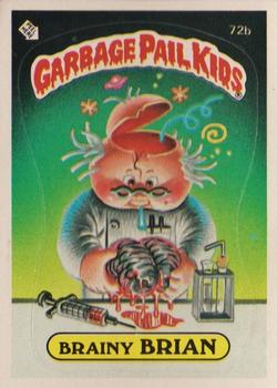 1985 Topps Garbage Pail Kids Series 2 #72b Brainy Brian Front