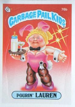 1985 Topps Garbage Pail Kids Series 2 #76b Pourin' Lauren Front