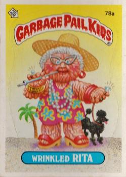 1985 Topps Garbage Pail Kids Series 2 #78a Wrinkled Rita Front