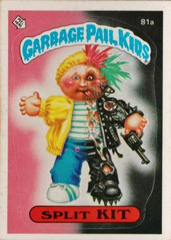 1985 Topps Garbage Pail Kids Series 2 #81a Split Kit Front