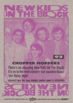 1990 Topps New Kids on the Block Series 2 #92 Chopper Hoppers Back