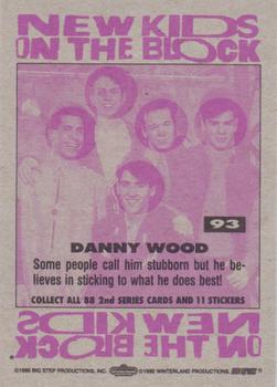 1990 Topps New Kids on the Block Series 2 #93 Danny Wood Back