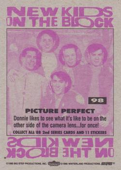 1990 Topps New Kids on the Block Series 2 #98 Picture Perfect Back