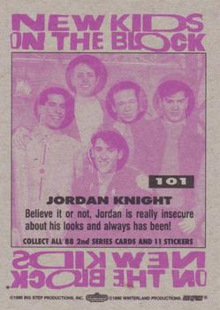 1990 Topps New Kids on the Block Series 2 #101 Jordan Knight Back