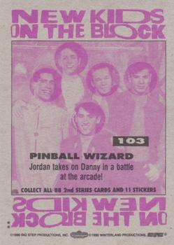 1990 Topps New Kids on the Block Series 2 #103 Pinball Wizard Back