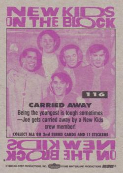 1990 Topps New Kids on the Block Series 2 #116 Carried Away Back