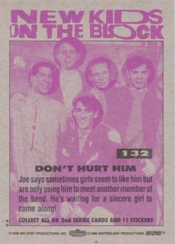 1990 Topps New Kids on the Block Series 2 #132 Don't Hurt Him Back