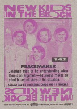 1990 Topps New Kids on the Block Series 2 #142 Peacemaker Back