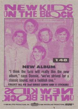 1990 Topps New Kids on the Block Series 2 #148 New Album Back
