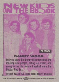 1990 Topps New Kids on the Block Series 2 #150 Danny Wood Back