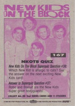 1990 Topps New Kids on the Block Series 2 #167 NKOTB Quiz #38 Back